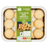 Dunnes Stores 12 All Butter Garlic Dough Balls 250g