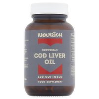 Nourish Norwegian Cod Liver Oil 100 Softgels