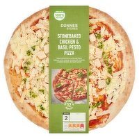 Dunnes Stores Stonebaked Chicken & Basil Pesto Pizza 510g