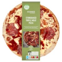 Dunnes Stores Stonebaked Triple Meat Pizza 510g