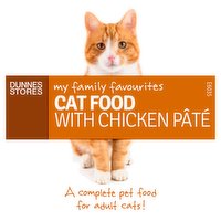 Dunnes Stores My Family Favourites Cat Food with Chicken Pâté 100g