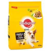 Pedigree Adult Complete Dry Small Dog Food Chicken and Veg 2.3kg