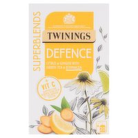 Twinings Superblends Defence Citrus & Ginger with Green Tea & Echinacea 20 Tea Bags 40g