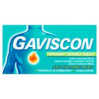 Gaviscon Peppermint Chewable Tablets 48s