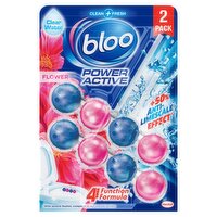 Bloo Power Active Flower Rim Blocks 2 x 50g