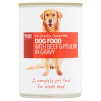 Dunnes Stores My Family Favourites Dog Food with Beef & Poultry in Gravy 400g