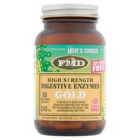 FMD Udo's Choice Gold High Strength Digestive Enzymes 243mg 60 Vegetarian Capsules 14.6g