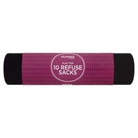 Dunnes Stores 10 Flat Top Refuse Sacks 100L