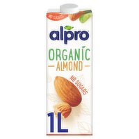 Alpro Organic Almond No Sugars Long Life Drink 1L