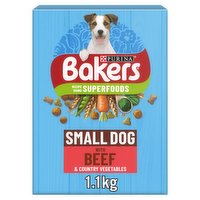 BAKERS Small Dog Beef Dry Dog Food 1.1kg