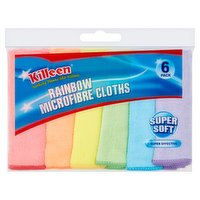 Killeen 6 Rainbow Microfibre Cloths