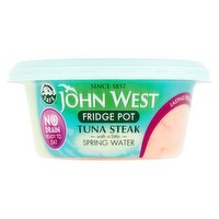 John West Fridge Pot Tuna Steak with a Little Spring Water 110g