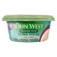 John West Fridge Pot Tuna Steak with a Little Spring Water 110g