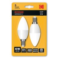 Kodak LED Candle 6W 40W E14 2PK