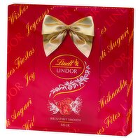 Lindt LINDOR Milk Chocolate Truffles Gift Wrapped Box, 287g