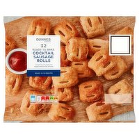 Dunnes Stores 32 Ready to Bake Cocktail Sausage Rolls 32 x 25g (800g)