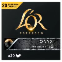 L'OR Espresso Onyx Coffee Pods X20 Intensity 12