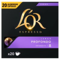 L'OR Lungo Profondo Coffee Pods X20 Intensity 8