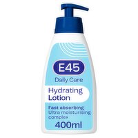 E45 Daily Non-Greasy Moisturiser Body Lotion for Dry & Sensitive Skin - 400ml