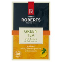 Robert Roberts Green Tea with Lemon & Echinacea 40 Tea Bags 100g