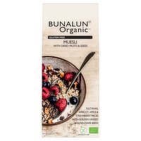 Bunalun Organic Gluten Free Muesli with Dried Fruits & Seeds 425g