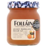 Folláin Traditional Recipe Whiskey Marmalade Medium Cut 370g