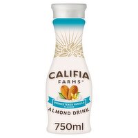 Califia Farms Unsweetened Vanilla Flavour Almond Drink 750ml