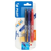 Pilot Frixion Erasable Pens Asstd 3 pk