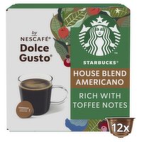 Starbucks Americano House Blend by Nescafe Dolce Gusto coffee pods X12