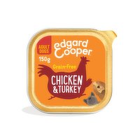 Edgard & Cooper Succulent Chicken & Turkey with Apple, Cranberry for Adult Dogs 150g