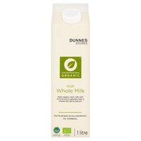 Dunnes Stores Organic Irish Whole Milk 1 Litre