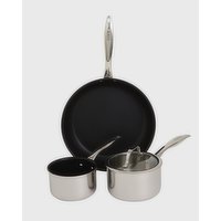 Neven Maguire Three-Piece Cookware Set Sless-Steel 