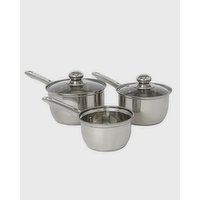 Stainless Steel Three Piece Cookware Set Sless-Steel 