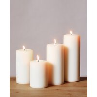 Medium Church Pillar Candle Cream 