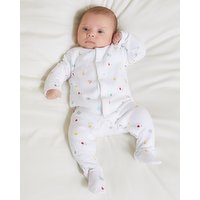 Pure Cotton Sleepsuits - Pack Of 3 White 3-6 Mths