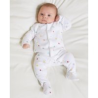 Cotton Baby Sleepsuits - Pack Of 3 - White 9-12 Mths