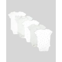 Pure Cotton Bodysuit - Pack Of 5 -  Green 18-23 Mths