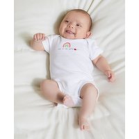 Pure Cotton Bodysuit - Pack Of 5 -  White 6-9 Mths