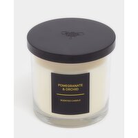  Pomegranate And Orchid Two-Wick Scented Candle White 