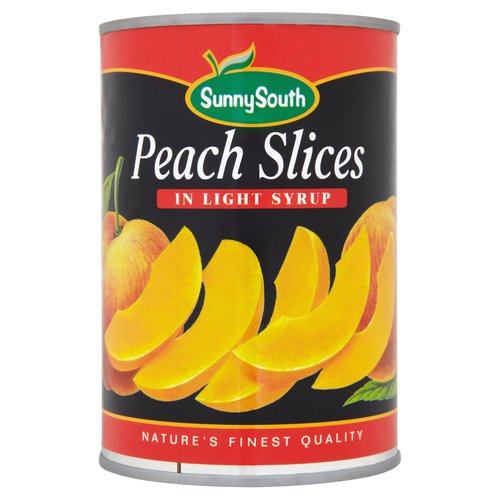 Sunny South Peach Slices in Light Syrup 411g