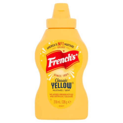 French's American Classic Yellow Squeezy Mustard 226G