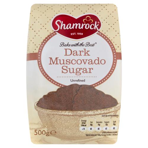 Shamrock Dark Muscovado Sugar 500g