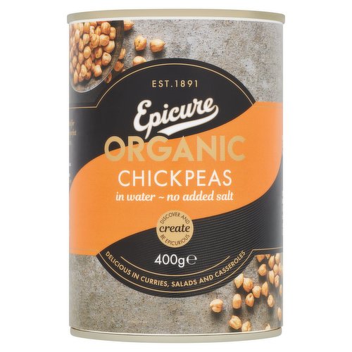 Epicure Organic Chickpeas in Wate 400g