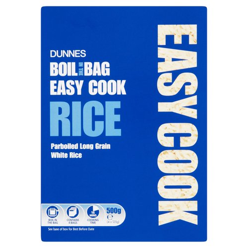 Dunnes Boil in The Bag Easy Cook Rice 4 x 125g (500g)