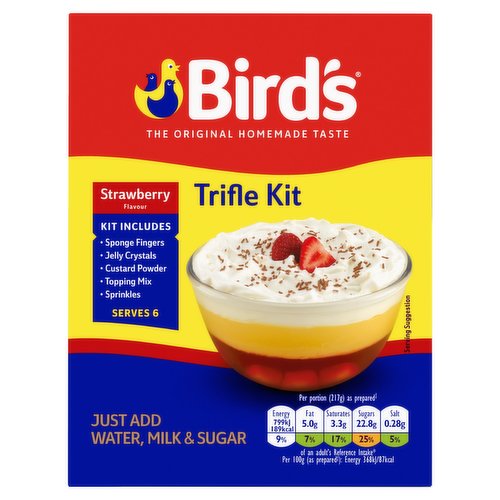 Bird's Strawberry Trifle Dessert Kit 141g