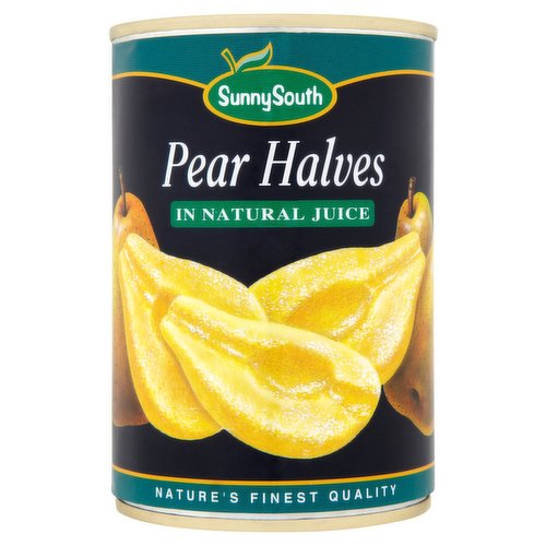 Sunny South Pear Halves in Natural Juice 411g