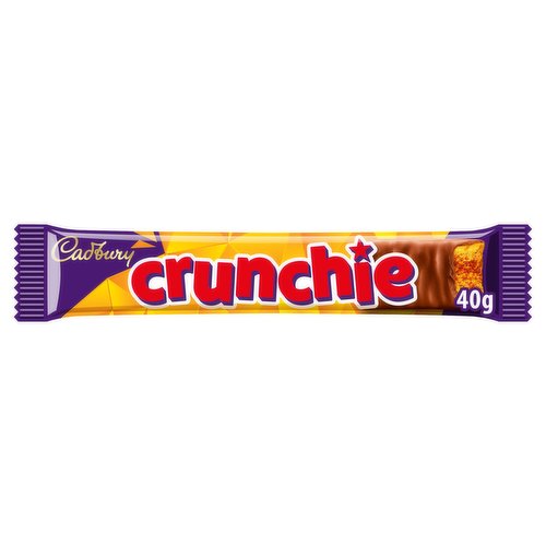 Cadbury Crunchie Chocolate Bar, 40g