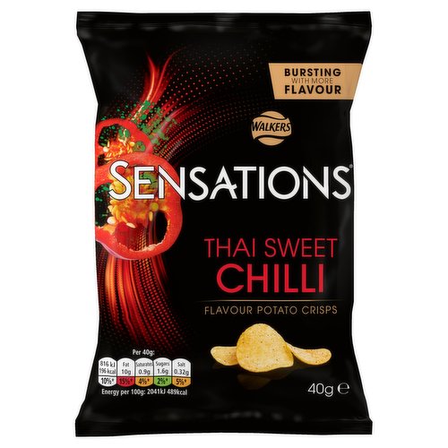 Walkers Sensations Thai Sweet Chilli Crisps 40g