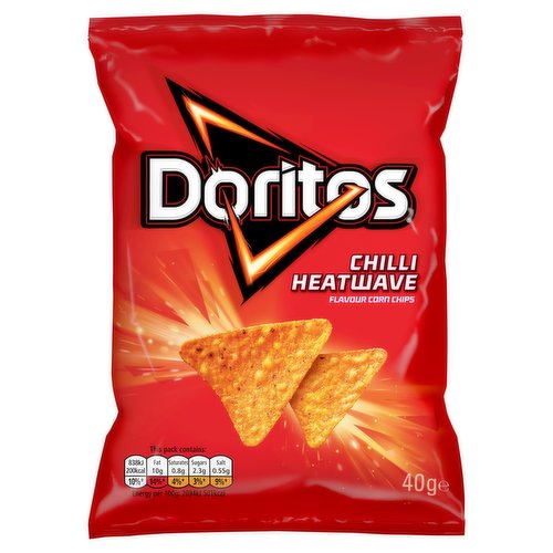 Doritos Chilli Heatwave Tortilla Chips Crisps 40g