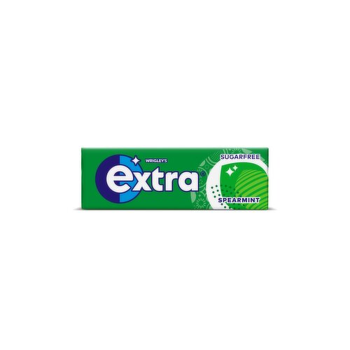 Sugarfree Chewing Gum with Sweeteners and Mint Flavour.<br/><br/><b>Further Description</b><br/>A varied and balanced diet and a healthy lifestyle are important.<br/><br/><b>Features</b><br/>Oral Health Foundation Approved<br/>Irish Dental Association Approved<br/>Extra sugarfree gum is beneficial for dental health as it helps to neutralise plaque acids<br/>Suitable for Vegetarians<br/><br/><b>Lifestyle</b><br/>Suitable for Vegetarians<br/><br/><b>Pack Size</b><br/>14g ℮<br/><br/><br/><b>Ingredients</b><br/>Sweeteners (Sorbitol, Xylitol, Aspartame, Mannitol, Acesulfame K, Sucralose)<br/>Gum Base<br/>Humectant (Glycerol)<br/>Thickener (Gum Arabic)<br/>Flavourings<br/>Emulsifier (<span style='font-weight: bold;'>Soya</span> Lecithin)<br/>Glazing Agent (Carnauba Wax)<br/>Antioxidant (BHA)<br/><br/><b>Safety Warning</b><br/>CONTAINS A SOURCE OF PHENYLALANINE.<br/><br/><b>Storage Type</b><br/>Ambient<br/><br/><b>Storage</b><br/>Best before: See side.<br/><br/><b>Preparation and Usage</b><br/>Chew for at least 20 minutes after eating and drinking.<br/><br/><b>Company Name</b><br/>Mars Wrigley Confectionery UK Ltd / Mars Foods Ireland Ltd<br/><br/><b>Company Address</b><br/>GB: Freepost Mars Wrigley Confectionery UK Ltd.<br/>
<br/>
IE: Mars Foods Ireland Ltd.,<br/>
PO Box 3856,<br/>
Dublin 4.<br/><br/><b>Telephone Helpline</b><br/>GB: 0800 952 0077<br/>IE: 1890 812 315<br/><br/><b>Web Address</b><br/>www.mars.co.uk/contact<br/>https://ire.mars.com<br/><br/><b>Return To</b><br/>Get in Touch:<br/>
0800 952 0077<br/>
www.mars.co.uk/contact<br/>
GB: Freepost Mars Wrigley Confectionery UK Ltd.<br/>
<br/>
IE: Mars Foods Ireland Ltd,<br/>
PO Box 3856,<br/>
Dublin 4.<br/>
Contact us: https://ire.mars.com<br/>
1890 812 315<br/>